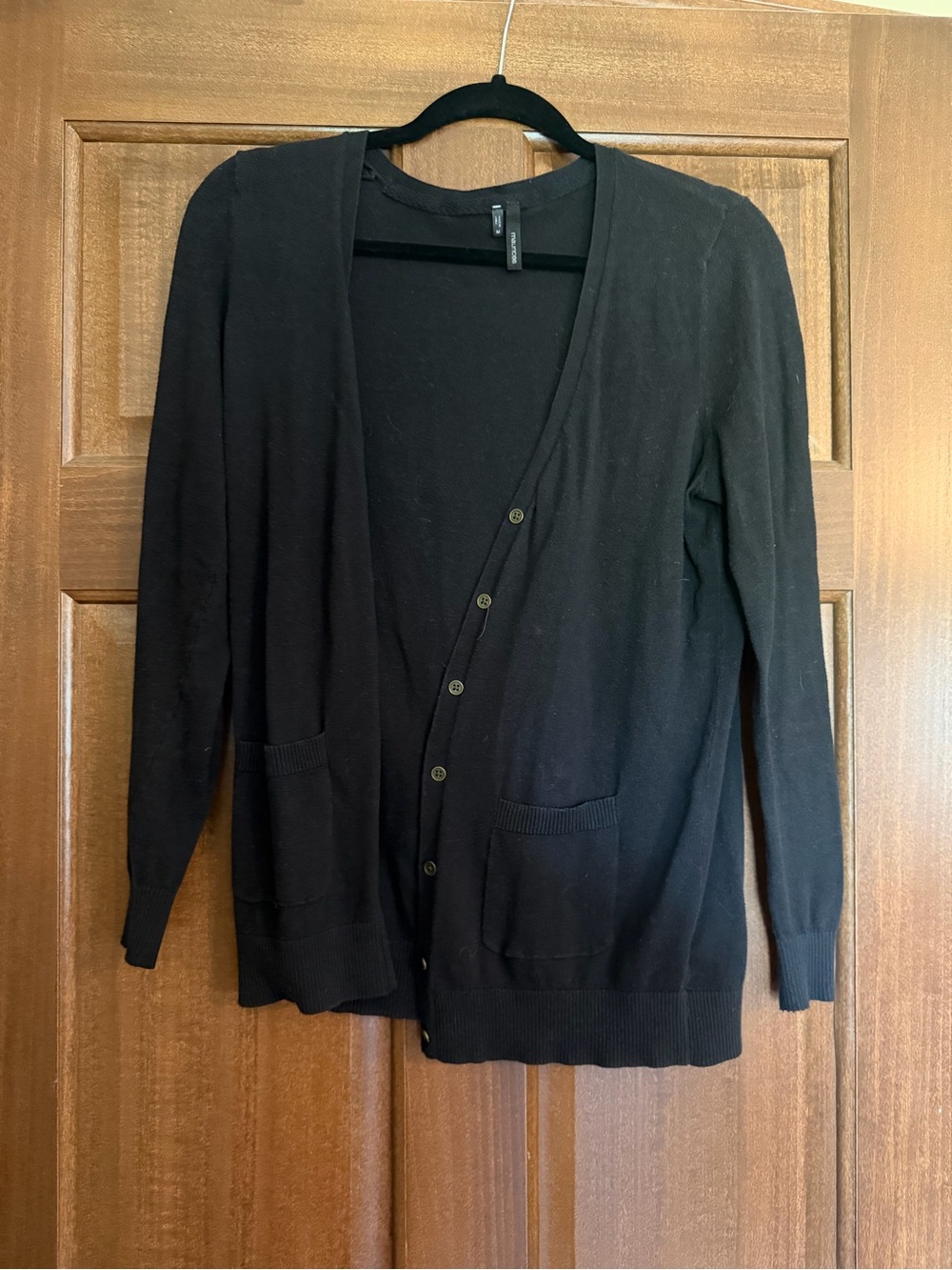 Maurices Black Women's Button-Front Cardigan